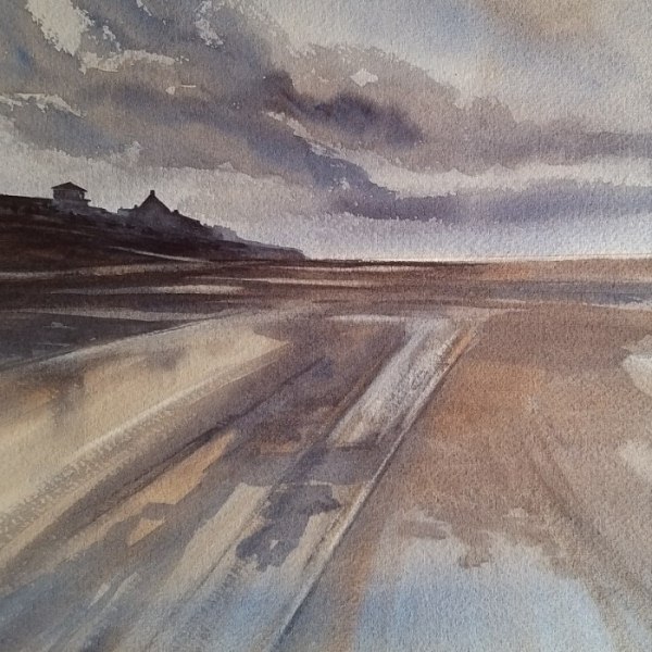 Painting of Sheringham beach