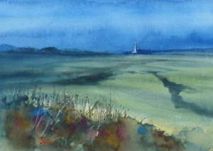 Painting of Snettisham church